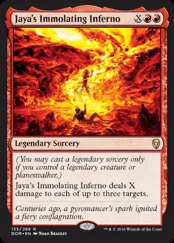 Jaya's Immolating Inferno - Near Mint MTG Dominaria - Image 1