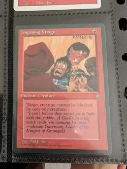 MTG - Magic the Gathering - Ice Age (1995) - Imposing Visage NM (G) - Image 1