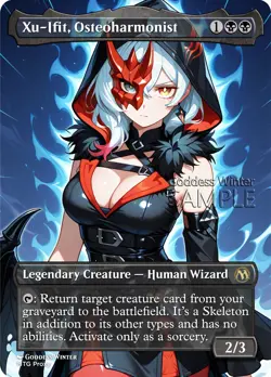 MTG - Xu-Ifit, Osteoharmonist - Fanart Borderless Style - EDH / Playtest - Image 1