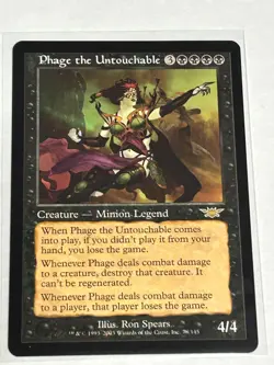 Phage the Untouchable - Magic The Gathering - MTG - Legions - Regular - NM - Image 2