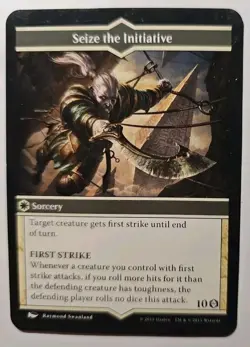 Arena of the Planeswalkers Seize The Initiative Replacement Game Card MTG Sorcer - Image 1
