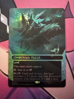 Lumbering Falls Borderless Foil - EOS 0024 - NM - MTG Magic - Image 1