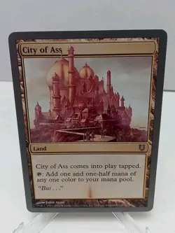 City of Ass Unhinged Regular CLEAN LP See Pics Vintage Rare MTG Magic Gathering - Image 1