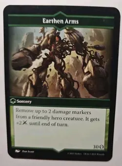 Arena of the Planeswalkers Earthen Arms Replacement Game Card MTG Sorcery - Image 1