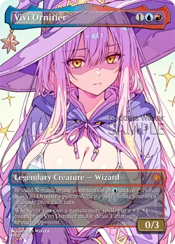 MTG - Vivi Ornitier - Fanart Borderless Style - EDH / Playtest - Image 1