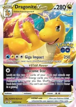 LP Pokemon Dragonite VSTAR - SWSH236 - SWSH Black Star Promos Lightly Played SWS - Image 1