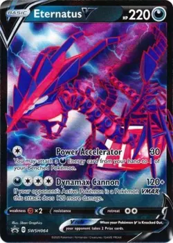 Pokemon Eternatus V - SWSH064 - SWSH Black Star Promos NM-Mint SWSH Black Star P - Image 1