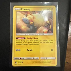 2018 Pokemon Sun & Moon - Lost Thunder Mareep #75 Light Play - Image 1