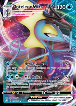 LP Pokemon Inteleon VMAX - 050/192 - Ultra Rare Lightly Played Rebel Clash - Image 1