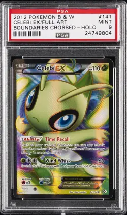 2012 POKEMON B&W BOUNDARIES CROSSED #141 FULL ART/CELEBI EX PSA 9 - Image 1