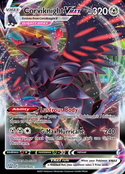 LP Pokemon Corviknight VMAX - 110/163 - Ultra Rare Lightly Played Battle Styles - Image 1