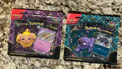 Pokemon Scarlet & Violet Paldean Fates 3 Pack Blister Lot Of 2 - Image 1