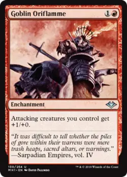 Goblin Oriflamme Light Play, English Magic the Gathering MTG Modern Horizons - Image 1