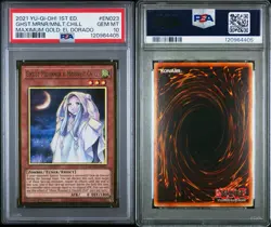 PSA 10 Ghost Mourner & Moonlit Chill MGED-EN023 Gold Rare 1st Edition Yugioh - Image 3