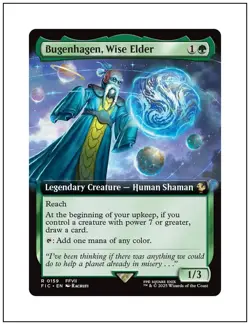 1x Bugenhagen, Wise Elder, Extended Art, Final Fantasy, Magic MTG NM - Image 1