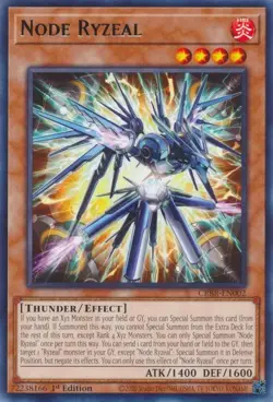 Yugioh Card - Node Ryzeal - Crossover Breakers - NM - Image 1