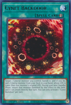 Yugioh Card - Cynet Backdoor - Crossover Breakers - NM - Image 1