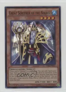 Super Rare - Great Sorcerer of the Nekroz 1st Ed. YuGiOh Secret Forces - Image 1
