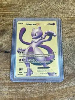 Mewtwo EX Gold Foil Fan Art Pokemon Card 98/99 🔥 HP 170 - Image 5