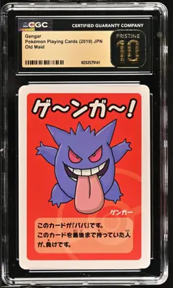 2019 Pokemon Japanese Gengar Old Maid Card CGC Pristine 10 - Image 1
