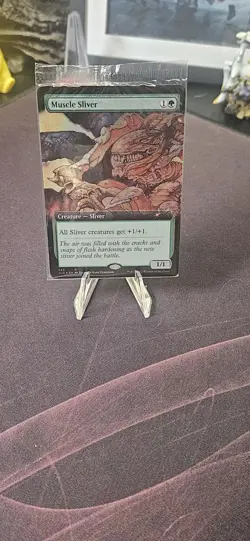 Muscle Sliver Still Sealed Foil Extended Art Secret Lair Bonus Card MTG NM - Image 1