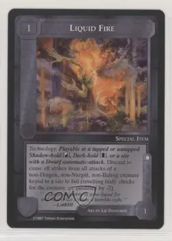 1997 Middle-earth Collectible Card Game - The White Hand Liquid Fire - Image 1