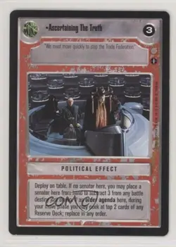 2001 Star Wars Customizable Card Game: Coruscant Ascertaining The Truth #ASTR - Image 1
