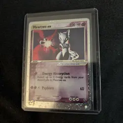 Mewtwo ex 101/109 Ruby and Sapphire Holo Pokemon Card Excellent! - Image 3