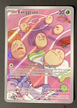 Exeggcute 192/191 Sv08: Surging Sparks Holo Pokemon Card Illustration Rare NM - Image 1