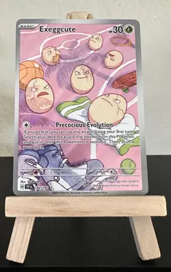 Exeggcute 192/191 Sv08: Surging Sparks Holo Pokemon Card Illustration Rare NM - Image 1