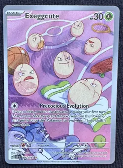 Exeggcute 192/191 Sv08: Surging Sparks Holo Pokemon Card Illustration Rare NM - Image 3