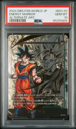 Dragon Ball Goku Energy Marker 01 PSA10 Rare Single Card Mint - Image 1