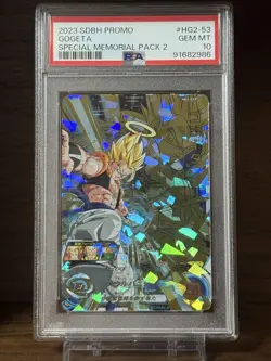 Dragon Ball Heroes Gogeta HG253 PSA10 Rare Holo Card Condition - Image 1