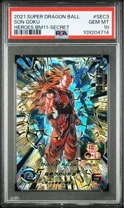 Dragon Ball Super Son Goku BM11SEC3 PSA10 Rare Card - Image 1