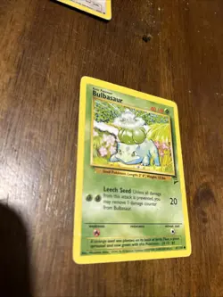 Pokemon TCG Bulbasaur Illustration Rare Card 67/130 Base Set 2 Near Mint 1999 - Image 3