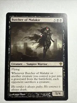 MTG Magic the Gathering Butcher of Malakir (53/151) Worldwake LP - Image 1