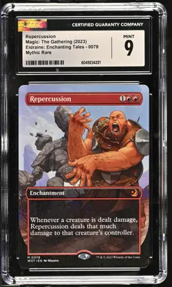 REPERCUSSION Wilds of Eldraine Enchanting Tales Anime Mythic CGC 9 MTG [NOS] - Image 1