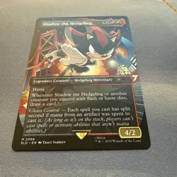 Shadow the Hedgehog MINT Borderless 2086 Sonic Secret Lair SLD MTG Unplayed M/NM - Image 2