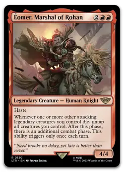 Eomer, Marshal of Rohan #120 (NM) Lord of the Rings LTR Magic MTG - Image 1