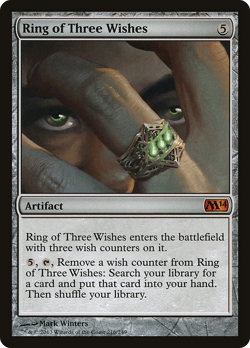 Ring of Three Wishes #216 (MP) Magic 2014 M14 Magic MTG - Image 1