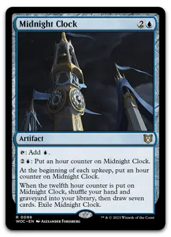 Midnight Clock #99 (NM) Wilds of Eldraine WOC Magic MTG - Image 1