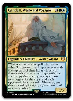 Gandalf, Westward Voyager #6 (NM) Lord of the Rings LTC Magic MTG - Image 1