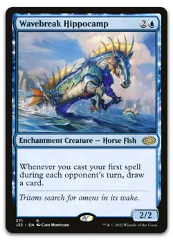 Wavebreak Hippocamp #371 (NM) Jumpstart 2022 J22 Magic MTG - Image 1
