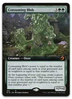 Consuming Blob (Extended Art) #362 (NM) Midnight Hunt MID Magic MTG - Image 1