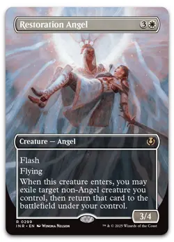 Restoration Angel (Borderless) #299 (NM) Innistrad Remastered INR Magic MTG - Image 1