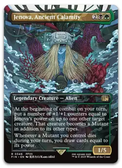 Jenova, Ancient Calamity (Borderless) #346 (NM) Final Fantasy FIN Magic MTG - Image 1