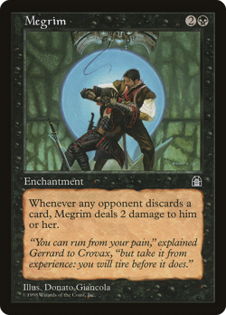 Megrim (HP) Stronghold STH Magic MTG - Image 1