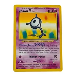 Unown Y Pokemon Card 1995-2000 40/64 Neo Revelation Edition #40 Vintage - Image 1