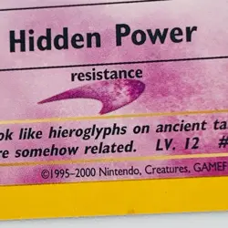 Unown Y Pokemon Card 1995-2000 40/64 Neo Revelation Edition #40 Vintage - Image 3