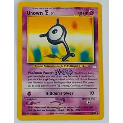 Unown Y Pokemon Card 1995-2000 40/64 Neo Revelation Edition #40 Vintage - Image 5